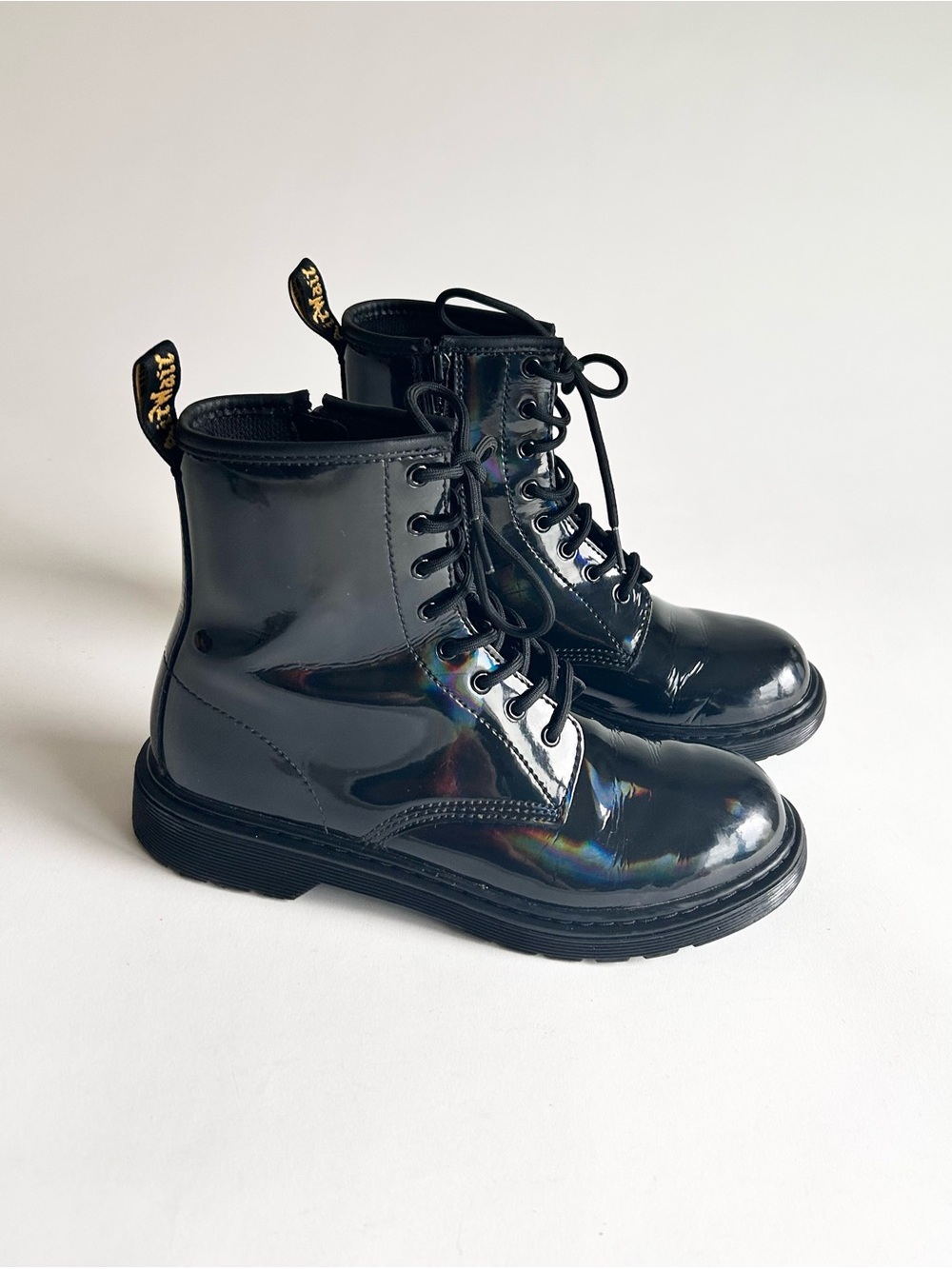 Dr. Martens 1460Y Black Patent Leather Combat Boots size7